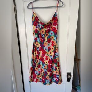 Vibrant Floral Midi Dress